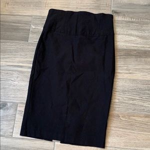 Figure flattering black pencil skirt